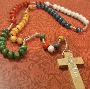 Multicolor Wooden Rosary